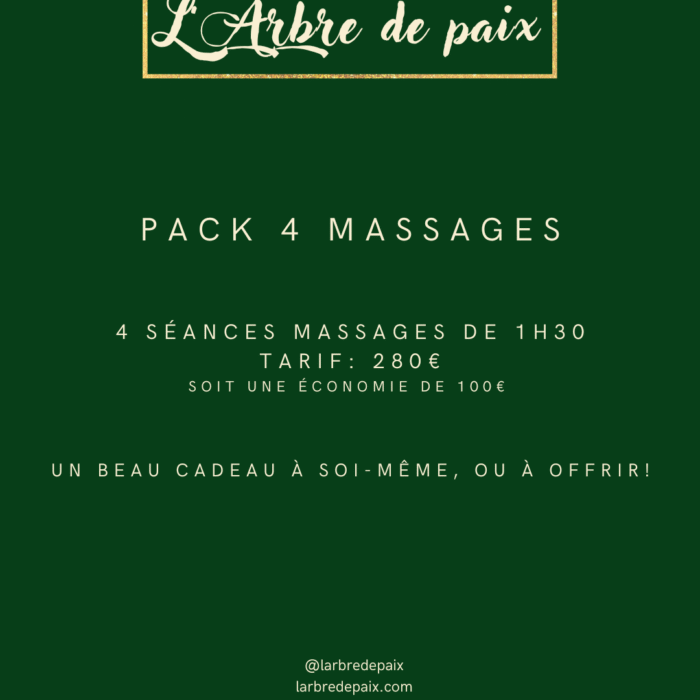 Pack 4 massages